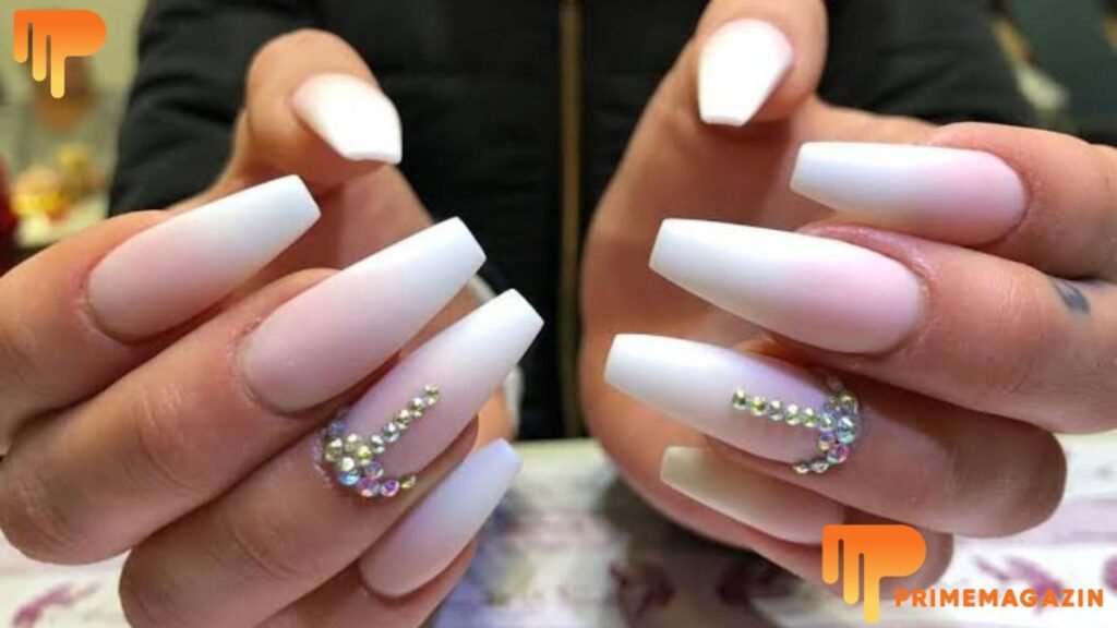 Babyboomer Glitzer Ausgefallen Nageldesign