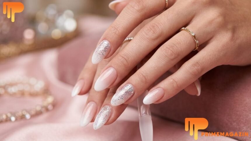 Babyboomer Glitzer Ausgefallen Nageldesign